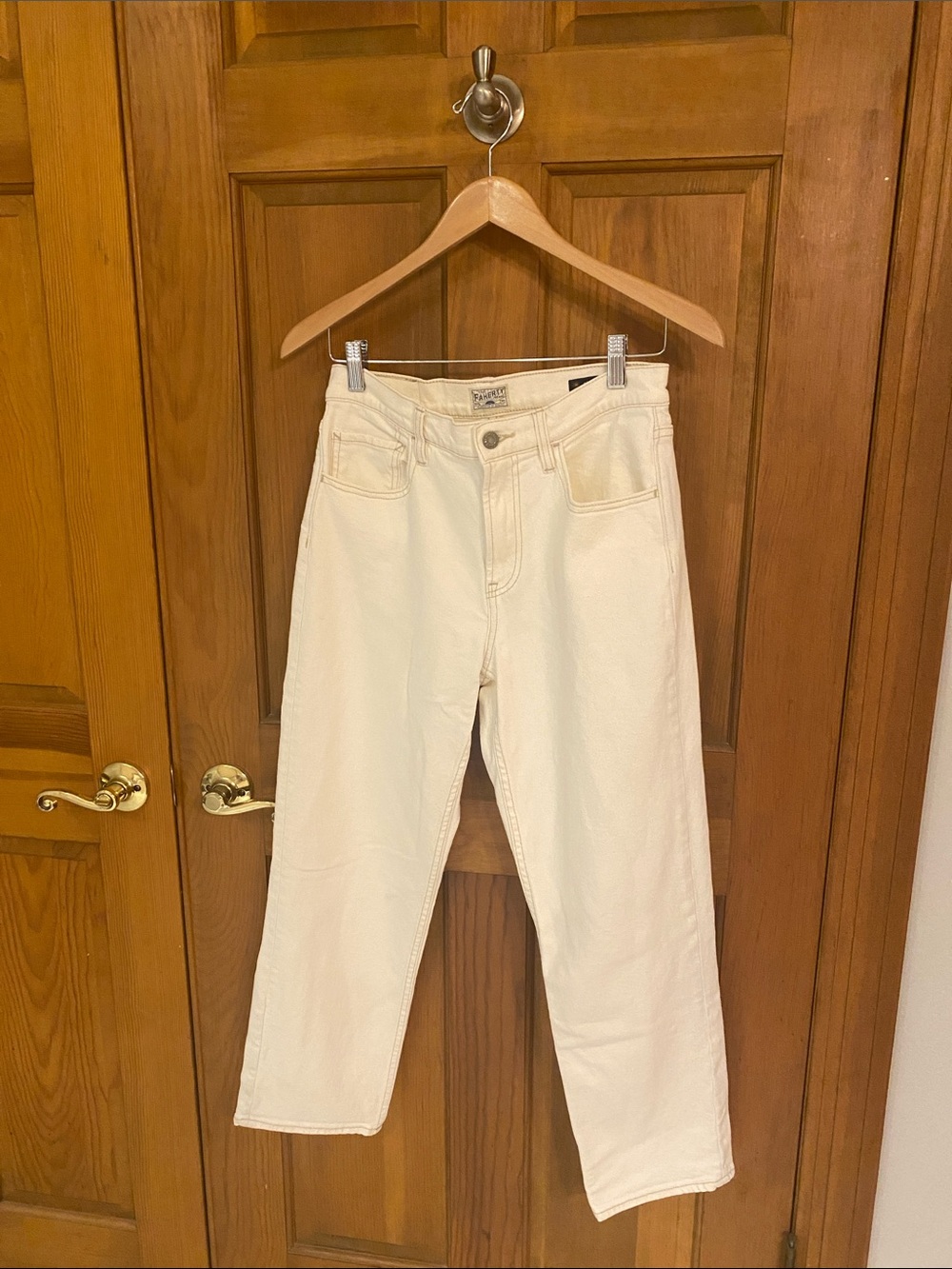 Faherty Organic Cotton Slim Straight Ankle Denim Size 28